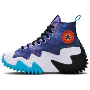 Converse Run Star Motion Hi Galaxy Platform Sneakers Women 4.5 Space Print Chunk